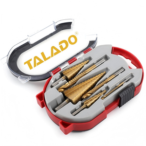 Broca escalonada de titanio recubierta anticorrosión con dientes de sierra para reparación automotriz, procesamiento mecánico y chapa metálica - Product Image 1
