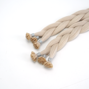 Extensioni per capelli in cheratina italiana pre-bonded con punta piatta mini K, a doppia trama, per saloni - Vendita all'ingrosso - Product Image 4