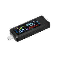 Testeur numérique USB DC 4.5-36V 0-8A, affichage numérique pour la mesure de la tension, du courant et de la capacité, port USB multifonction de type C
