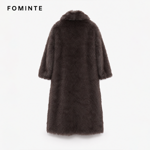 <span class=keywords><strong>Cappotto</strong></span> Lungo Invernale da <span class=keywords><strong>Uomo</strong></span> in Ecopelliccia, Vestibilità Ampia, Soprabito Trendy, Abbigliamento alla Moda, Giacca Casual Calda e Lussuosa - Product Image 4