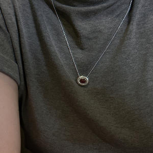 S925 plata esterlina versión coreana nicho ágata collar Simple Retro INS estilo Blogger clavícula cadena moda colgante collares - Product Image 3