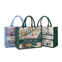Sac fourre-tout en toile de qualité supérieure, réutilisable, écologique, grande capacité, avec poche intérieure