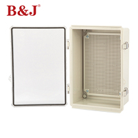 Boîtier de commutation ABS B&J IP68 étanche pour extérieur, poli, à charnières, boîte de jonction électrique avec vis, certifié CE, plage de température