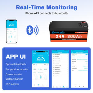 Batería Lifepo4 con Bluetooth de 12v 24v, Paquete de Baterías de Iones de Litio de 100ah 200ah 300ah, Batería de Litio Solar para Almacenamiento de Energía en el Hogar - Product Image 2