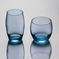 Gobelet en verre de qualité supérieure en forme d'œuf coloré, grande capacité pour jus, thé, eau, boissons froides, maison, hôtel, restaurant, vente en gros