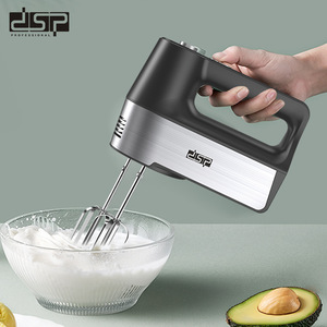 Batidora de Mano Eléctrica DSP de 5 Velocidades con Doble Varilla para Cocina y Repostería, Color Plata y Negro - Product Image 4