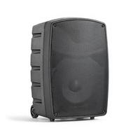 Enceinte PA portable sur chariot de 10 pouces, 80W RMS, avec microphone sans fil rechargeable pour événements karaoké en extérieur