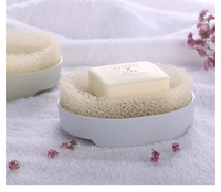 Boîte à savon en éponge de cellulose naturelle en bois, savon naturel en loofah, accessoire de salle de bain, filtre, porte-savon, nouvelles idées de produits 2024
