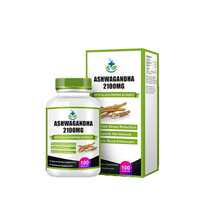 Complément alimentaire à base d'extrait d'ashwagandha biologique Ksm-66, en capsules, pour soulager le stress, marque privée OEM