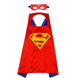 Cape et masque de super-héros en polyester pour enfants, design de dessin animé d'Halloween, costume de déguisement - Vente chaude - Product Image 5