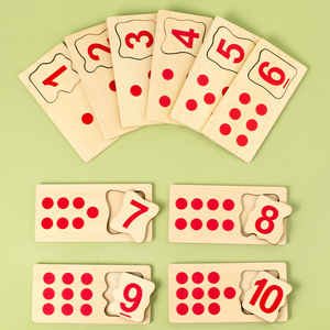Puzzle <span class=keywords><strong>en</strong></span> <span class=keywords><strong>bois</strong></span> Montessori pour l'éducation précoce des enfants, jeu de correspondance numérique et cognitive, développement des capacités pratiques, 5-7 ans, <span class=keywords><strong>boîte</strong></span> de couleur - Product Image 2