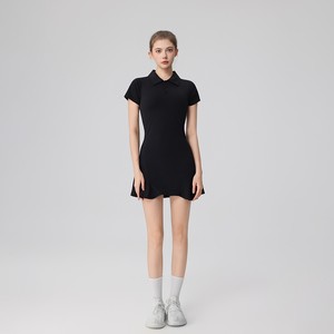 Conjunto de <span class=keywords><strong>Tenis</strong></span> para Mujer, <span class=keywords><strong>Vestido</strong></span> <span class=keywords><strong>con</strong></span> Cuello Polo, Manga Corta, Verano, Nailon Transpirable, Secado Rápido, Elástico en 4 Direcciones, Falda Deportiva <span class=keywords><strong>con</strong></span> Bolsillos - Product Image 6