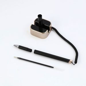 Stylos à bille neutres personnalisés de 0,5 mm, stylos gel pour hôtel, bar, bureau, papeterie, signature fixe sur bureau - Product Image 4