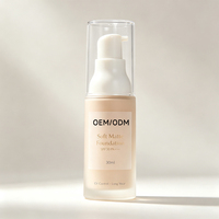 Fond de Teint Liquide Mat Personnalisé en Gros, Correcteur, Hydratant Éclaircissant, Contrôle du Sébum, Protection Solaire - Maquillage en Poudre Libre Marque Privée