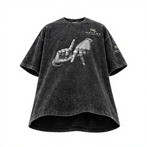 เสื้อยืดคอตตอนสีดำสำหรับผู้ชาย ทรงโอ-เนค แขนสั้น ลายการ์ตูน ฮิปฮอป ซักแห้งเร็ว เป็นมิตรกับสิ่งแวดล้อม ระบายอากาศได้ดี ราคาประหยัด - Product Image 4