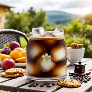 Bicchieri in Vetro con Stampa <span class=keywords><strong>Margherita</strong></span>: Tazze per Bevande Fredde in Stile Pastorale, Bicchieri per Succo con Motivo Limone, Personalizzabili con Logo all'Ingrosso 450ML - Product Image 2