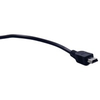 Câble de charge rapide USB mini vers USB mâle-mâle 3A, blindage tressé, gaine en PVC, pour appareil photo, ordinateur, contrôleur GPS, 1 mètre, noir