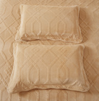 Parure de lit 3 pièces en velours brodé, rafraîchissante, toutes saisons, universelle, haute qualité, motif feuille de bananier et fleur, pour hôpital et maison