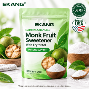 Edulcorante de Fruta del Monje Sin Azúcar, Hecho en EE. UU., 240 g, Gránulos Naturales de Eritritol, Suplemento Dietético en Polvo - Product Image 1