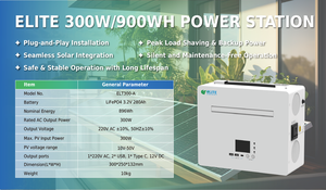 도매 300W 작은 사일런트 야외 휴대용 에너지 백업 전원 공급 장치 태양열 발전기 캠핑을위한 전기 발전소 - Product Image 2