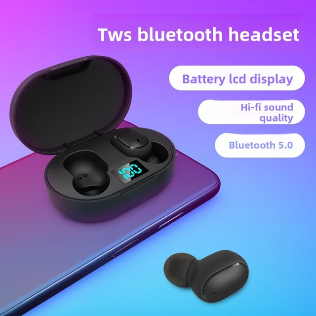 A6S/E6S True Wireless TWS In-Ear Earbuds with LED Digital Display Dual-Ear Design ANC IPX3 Waterproof NFC