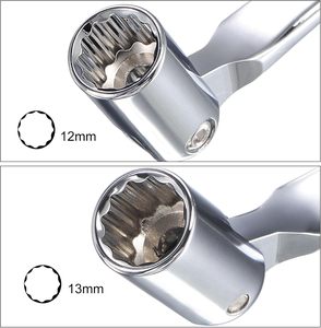 2026 New Full Size CRV Double Swivel Head Open End Socket Spanner Multifunctional <strong>Combination</strong> <strong>Wrench</strong> for Automotive Repair - Product Image 5