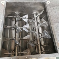 Mélangeur horizontal à double arbre à pales en acier inoxydable pour poudre de charbon 2000L, pour mélanger le muesli et les céréales - Mélangeur sans gravité
