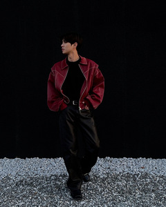 2025 automne nouvelles femmes Style américain en <span class=keywords><strong>cuir</strong></span> PU manteau veste fermeture éclair Cardigan poche revers col Vintage vêtements d'extérieur veste - Product Image 3