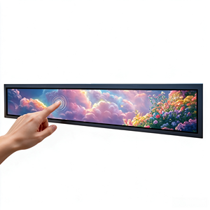 Monitor de Barra Estirado con Pantalla Táctil USB, Reproducción Automática, 24 Pulgadas, 1920x360, Android 11, Monitor Ultra Ancho de 24'', Monitor Publicitario - Product Image 1