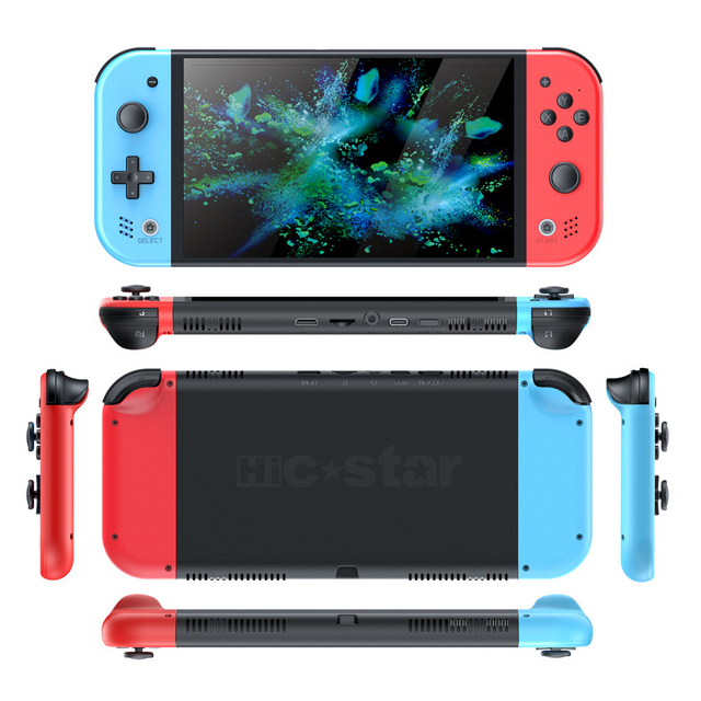 HIC STAR M20 Handheld Game Console 7-inch Screen HD 3500mAh Battery No Touch Screen Can Be Connected to TV