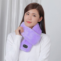 Women's Warm Winter USB Heated Hot Scarf Snood Collar Gift Female Plush Heating Massage Neck Warmer for Ladies Neckwarmer Shawl