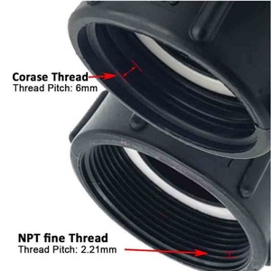 Adaptateur de sortie de réservoir d'eau NPT 80 mm pour tuyau d'arrosage en acier inoxydable, raccord IBC pour eau de pluie, adaptateur de sortie de citerne à eau - Product Image 5