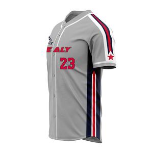 เสื้อเบสบอลลายทางไม่มีกระดุมฮิปฮอปใส่ได้ทั้งชายและหญิง - Product Image 3