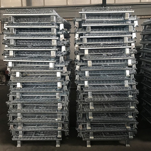 Cage se pliante de palette de grillage en acier galvanisé résistant de haute qualité - Product Image 5