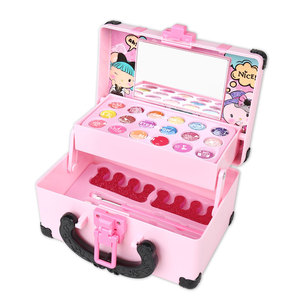 Trousse de Maquillage Jouet pour Fille, Kit de Cosmétiques Réels Lavables, Ensemble de Beauté en Valise, Jouets de Maquillage - Product Image 2