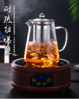 Carafe en verre de haute qualité, pichet à eau, théières avec infuseur en acier inoxydable, théière en verre borosilicate transparent