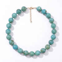 Collier extensible en perles acryliques marbrées colorées effet tourbillon, bracelet élastique à perles rondes, bijoux de poignet empilables style bohème