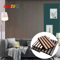 Panneau mural acoustique moderne en MDF rainuré, panneau à lattes en bois texturé 3D, absorbeur sonore à NRC élevé pour salon, chambre, villa