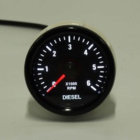 Tachometer Elektrik Putih 52mm 0-6000 RPM (Pada Dasbor) untuk Mesin Diesel