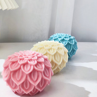 Moule en silicone de qualité alimentaire Qinglian Flower Candle pour la fabrication de bougies parfumées, produits faits maison