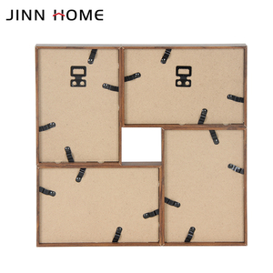 Cadre <span class=keywords><strong>photo</strong></span> moderne en MDF à 4 ouvertures 4x6 pouces pour affichage multi-photos mural et sur table, décoration intérieure - Product Image 6