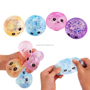 6CM Steamed Bun Dumpling Aurora Maltose TPR Squishy Toy Slow <b>Rebound</b> Simulation Food Squeeze Ball Vent Stress Relief Fidget Toy - Product Image 2