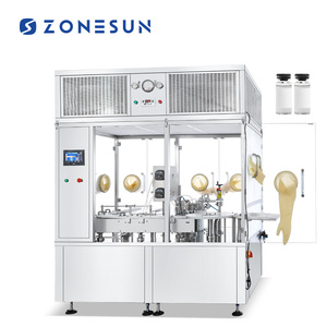Máquina de Llenado y Sellado de Viales de Suero para la Piel con Bomba Peristáltica Rotativa Automática Monobloque ZONESUN ZS-AFC9H - Product Image 1