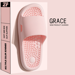 Pantuflas de EVA para Interiores, Diseño Moderno con Parte Superior Ondulada, Estilo Nuevo de Verano, para Baño, con Amortiguación, Masaje de Pies, para Mujer - Product Image 4