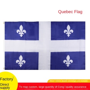 Bandera Nacional de Quebec N.° 4 de 90*150 cm, Impresión Digital, Poliéster Duradero, Asta de Bandera de Plástico, 3x5 Pies, Bolsa de OPP, Venta al por Mayor - Product Image 6