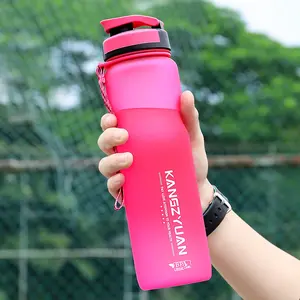 Individuelle personalisierte 32 Unzen Bpa-freie Tritan-Kunststoff-Wasserflasche für Outdoor-Sport-Laufen Reisen