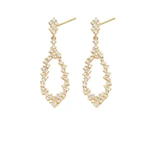 Boucles d'oreilles pendantes en argent plaqué or 18k, bijoux turcs, pendants d'oreilles personnalisés pour femmes, 2023