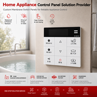 Controlador de Calentador Inteligente para Baño con Membrana, Sellado IP67, Panel Táctil Gráfico Impermeable
