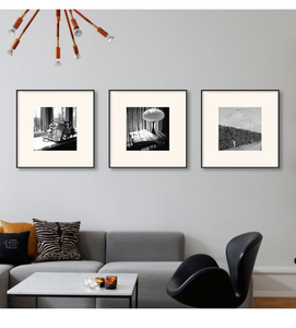 Peinture murale carrée noire <span class=keywords><strong>et</strong></span> blanche française, art rétro, paysage, <span class=keywords><strong>portrait</strong></span>, peinture en porcelaine <span class=keywords><strong>de</strong></span> cristal pour la décoration intérieure - Product Image 5