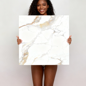 Carreaux de porcelaine premium 60x60cm en marbre blanc neige, résistants aux rayures, aux acides et antidérapants, <span class=keywords><strong>pour</strong></span> <span class=keywords><strong>extérieur</strong></span>, salle de bain et centres commerciaux - Product Image 3
